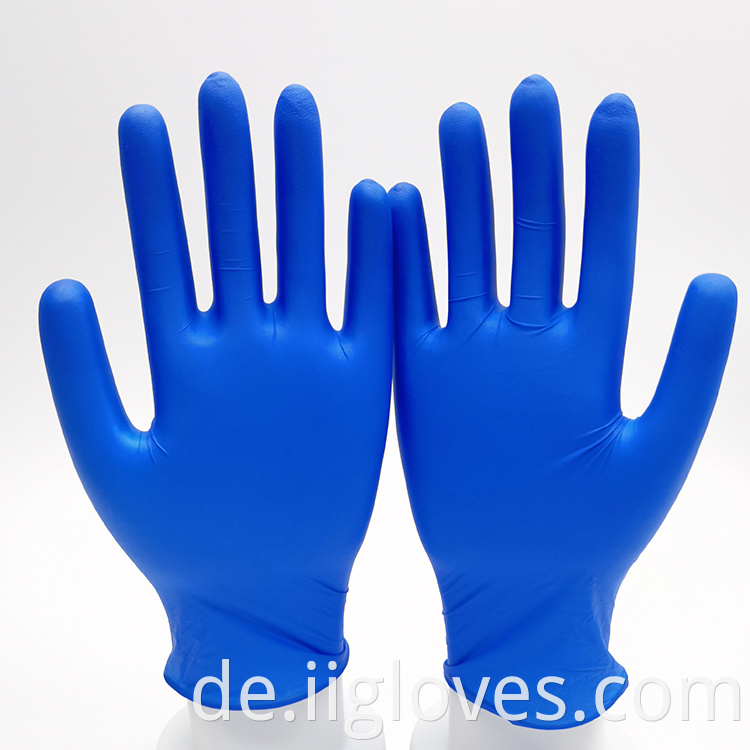 Guantes de Nitrilos Handschuh Guanti in Nitril 100pcs Box Farben Pulverfreier reiner Nitrilhandschuhe